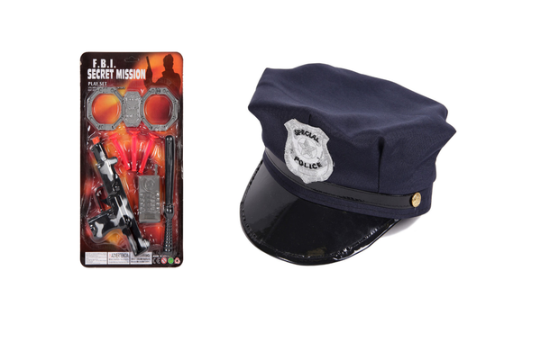 Polizei Fasching Accessoire Set