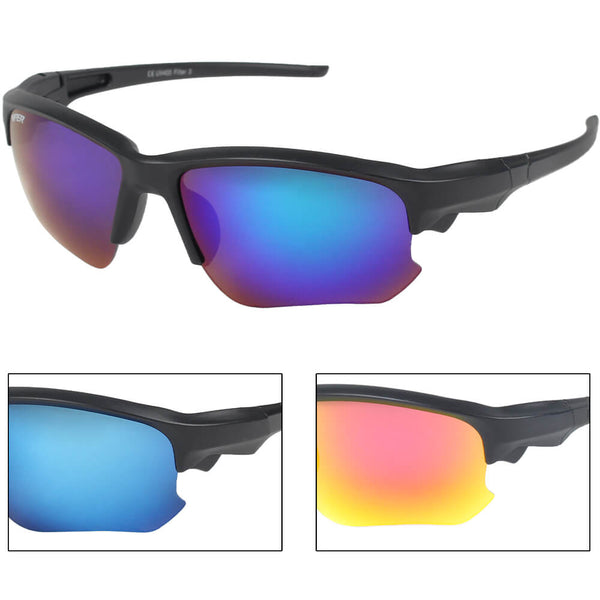 Alsino Sport Sonnenbrille Sportbrille UV400 Schutz Fahrradbrille Herren Damen Radfahren Outdoor Wandern Fischen Brille VS-380