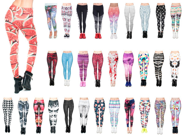 Leggings bedruckt im Print Look Sport Leggins ALSINO
