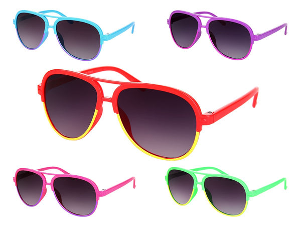 Sportliche Vintage Kinder Pilotenbrille Sonnenbrille Viper