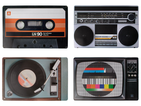 2er Set Platzsets Retro abwaschbar
