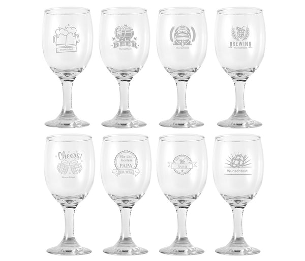 Personalisiertes Bierglas 400ml – Individuell Graviert – Ideales Geschenk für Bierkenner