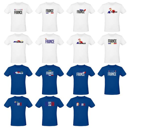 Fan T-Shirt Frankreich Fanartikel Fanaccessoire France EM WM Fußball