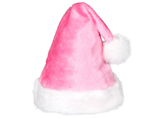 Weihnachtsmütze Nikolausmütze Luxus Plüsch rosa