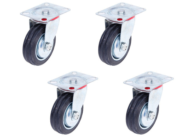 4er Set Lenkrollen 125 mm