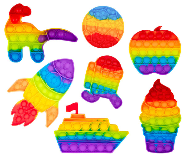 Push Pop Spielzeug Regenbogen Fidget Popper für Kinder Antistress ADHS