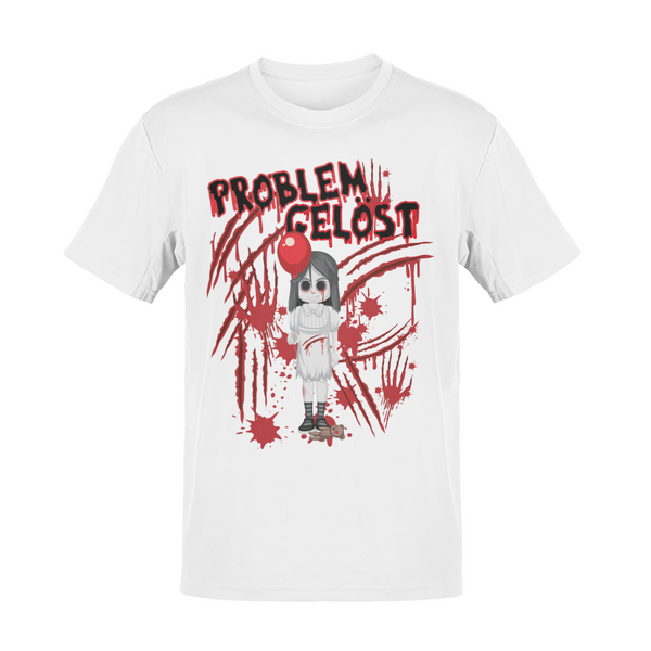 Alsino Halloween T-Shirt - "Probleme gelöst" - 100% Baumwolle - Lustig & Gruselig