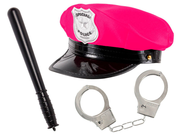 Polizei Damen Cop Outfit pink für Karneval