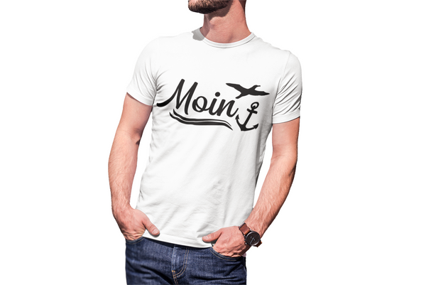 T-Shirt "MOIN" - 100% Baumwolle - Stylisches Statement-Shirt für Alltag & Freizeit