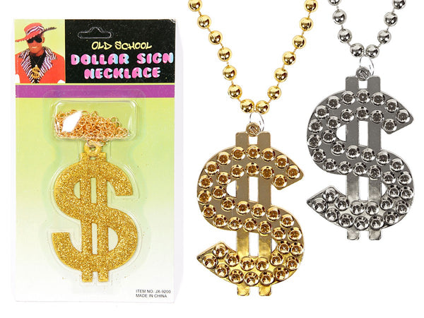 Coole Dollarkette in silber und gold