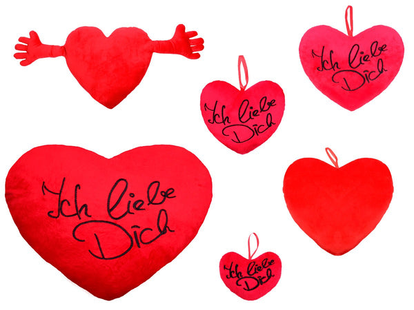 Ich liebe dich Kissen XXL mit Anhänger