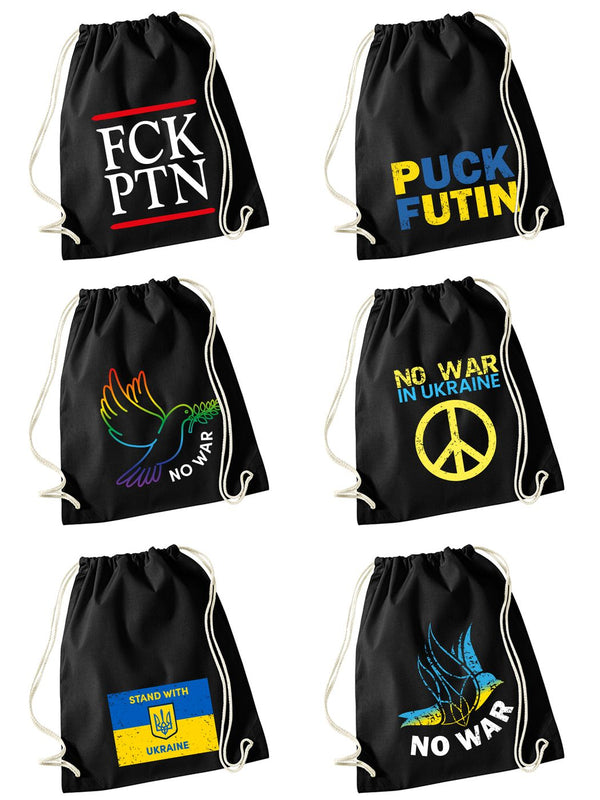 Turnbeutel - Ukraine Ukrajina Land No War Ukrainisch Kiew Deko Rucksack - für Kinder & Erwachsene
