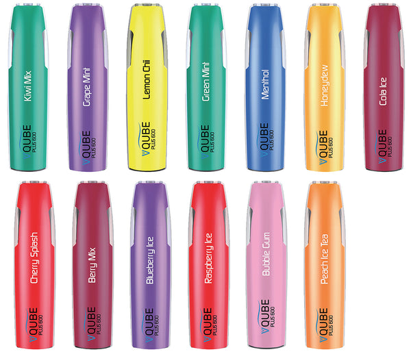 Premium Einweg E-Shisha, nikotinfrei, elektronisch, 600 Züge, fruchtige Sorten